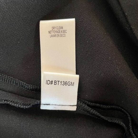 NWOT BCBGMaxAzria Women's Black A-Line Thick Strap Dress with Obi Ribbon Detail - Picture 6 of 10